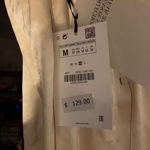 Zara limited edition pants with side vent at hem